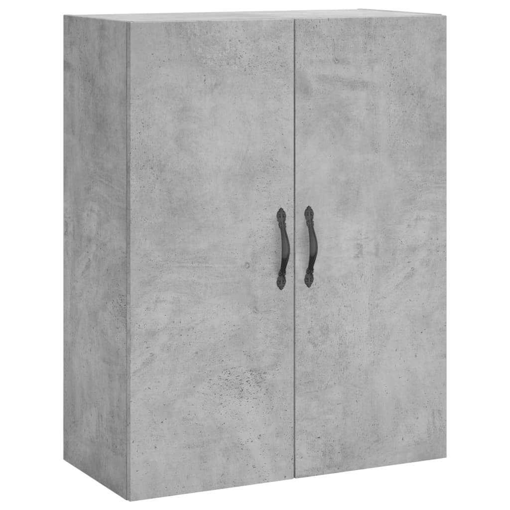 vidaXL Dulap înalt, gri beton, 69,5x34x180, lemn compozit