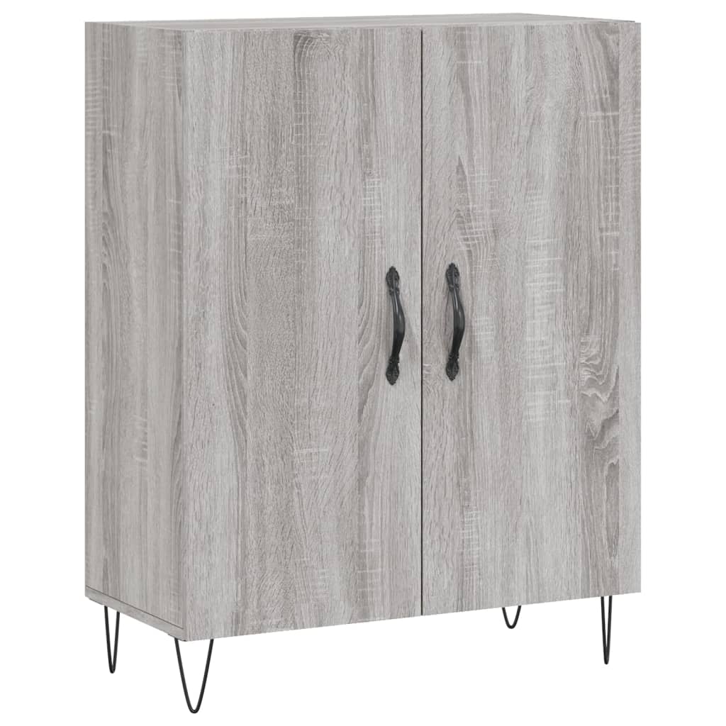 vidaXL Dulap înalt, gri sonoma, 69,5x34x180 cm, lemn compozit