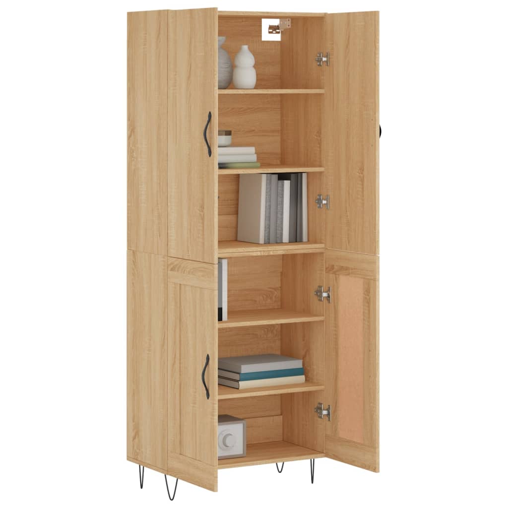 vidaXL Dulap înalt, stejar sonoma, 69,5x34x180 cm, lemn compozit vidaXL Dulap înalt, stejar sonoma, 69,5x34x180 cm, lemn compozit