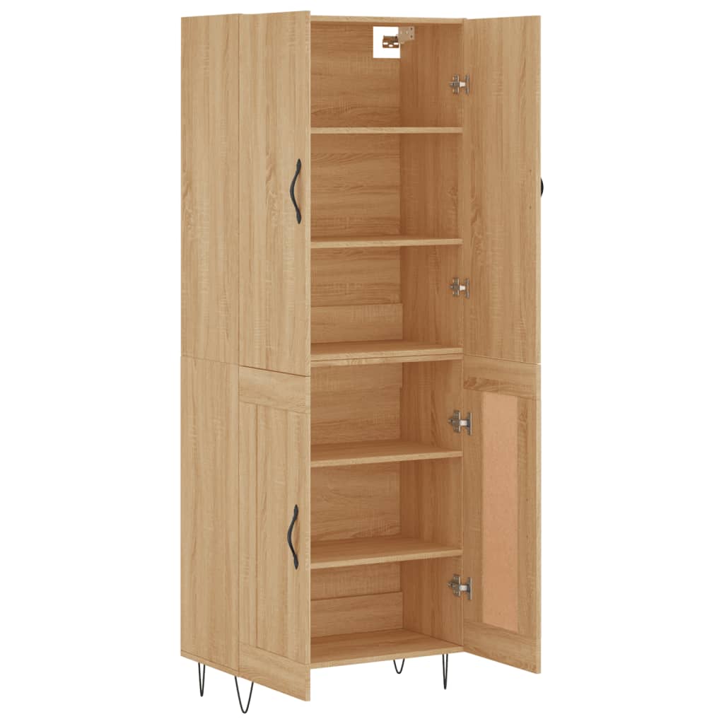 vidaXL Dulap înalt, stejar sonoma, 69,5x34x180 cm, lemn compozit vidaXL Dulap înalt, stejar sonoma, 69,5x34x180 cm, lemn compozit