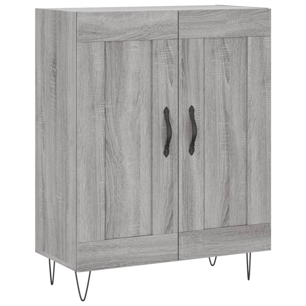 vidaXL Dulap înalt, gri sonoma, 69,5x34x180 cm, lemn compozit