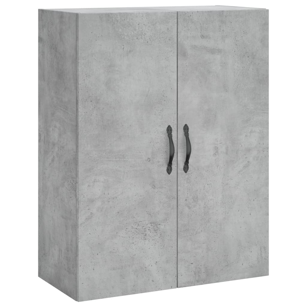 vidaXL Dulap înalt, gri beton, 69,5x34x180, lemn compozit