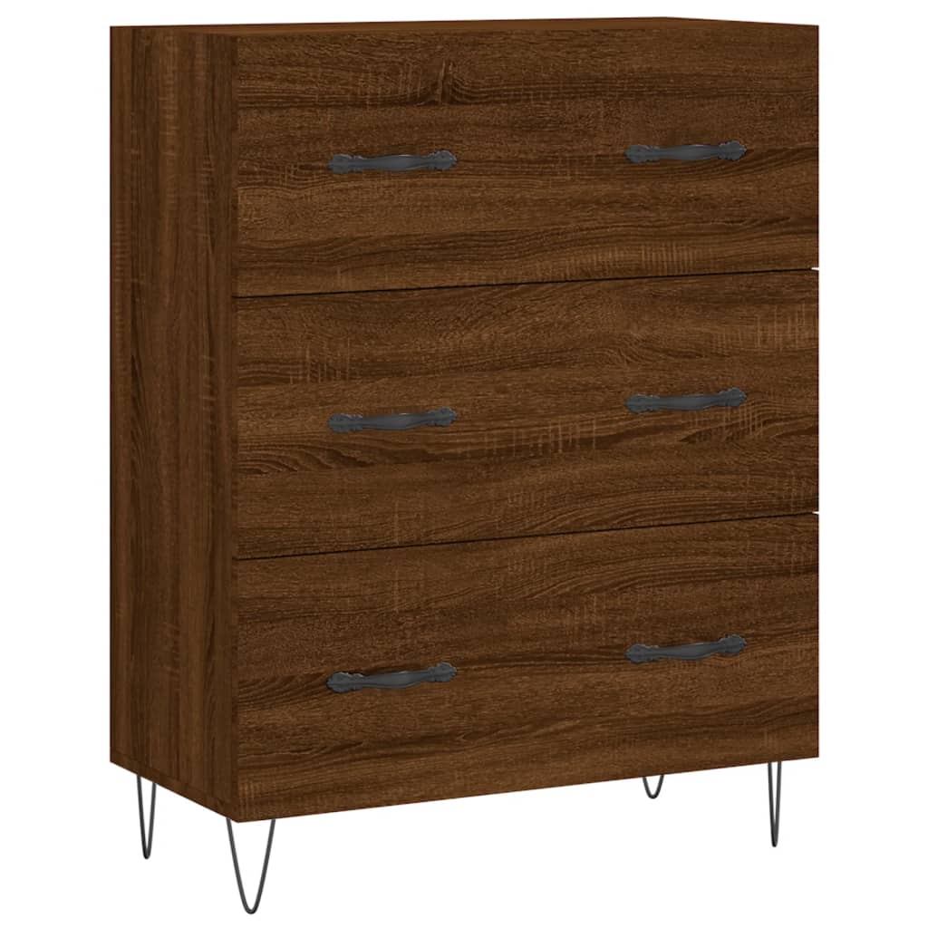 vidaXL Dulap înalt, stejar maro, 69,5x34x180 cm, lemn compozit vidaXL Dulap înalt, stejar maro, 69,5x34x180 cm, lemn compozit