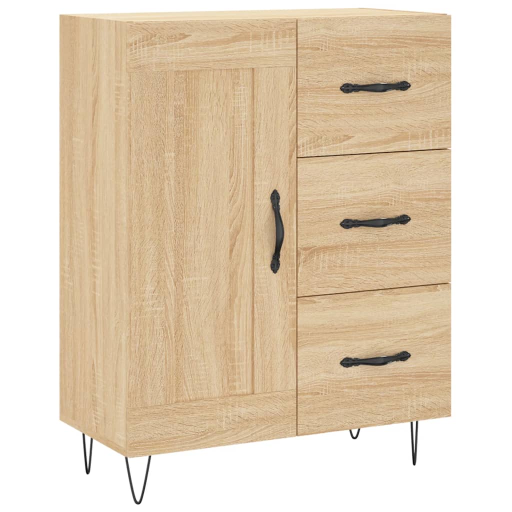 vidaXL Dulap înalt, stejar sonoma, 69,5x34x180 cm, lemn compozit