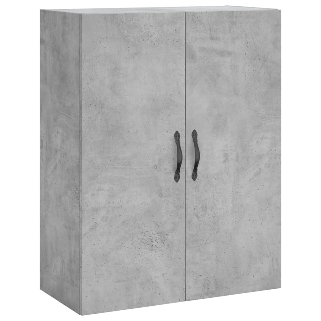 vidaXL Dulap înalt, gri beton, 69,5x34x180, lemn compozit