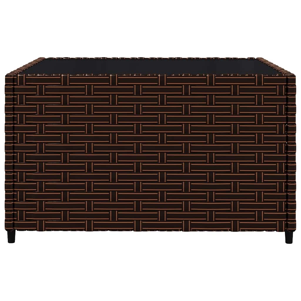vidaXL Set mobilier de grădină cu perne, 3 piese, maro, poliratan vidaXL Set mobilier de grădină cu perne, 3 piese, maro, poliratan