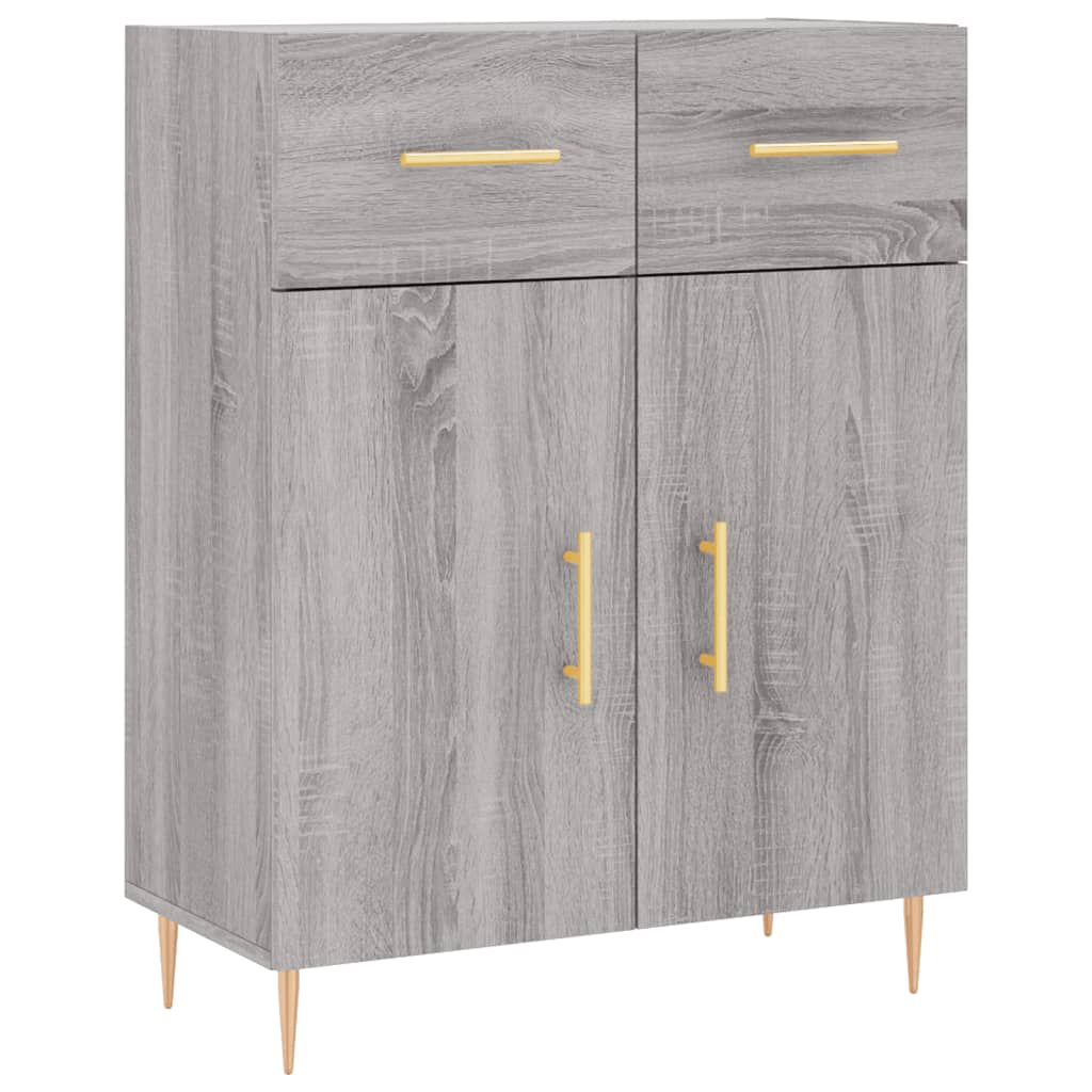 vidaXL Dulap înalt, gri sonoma, 69,5x34x180 cm, lemn compozit