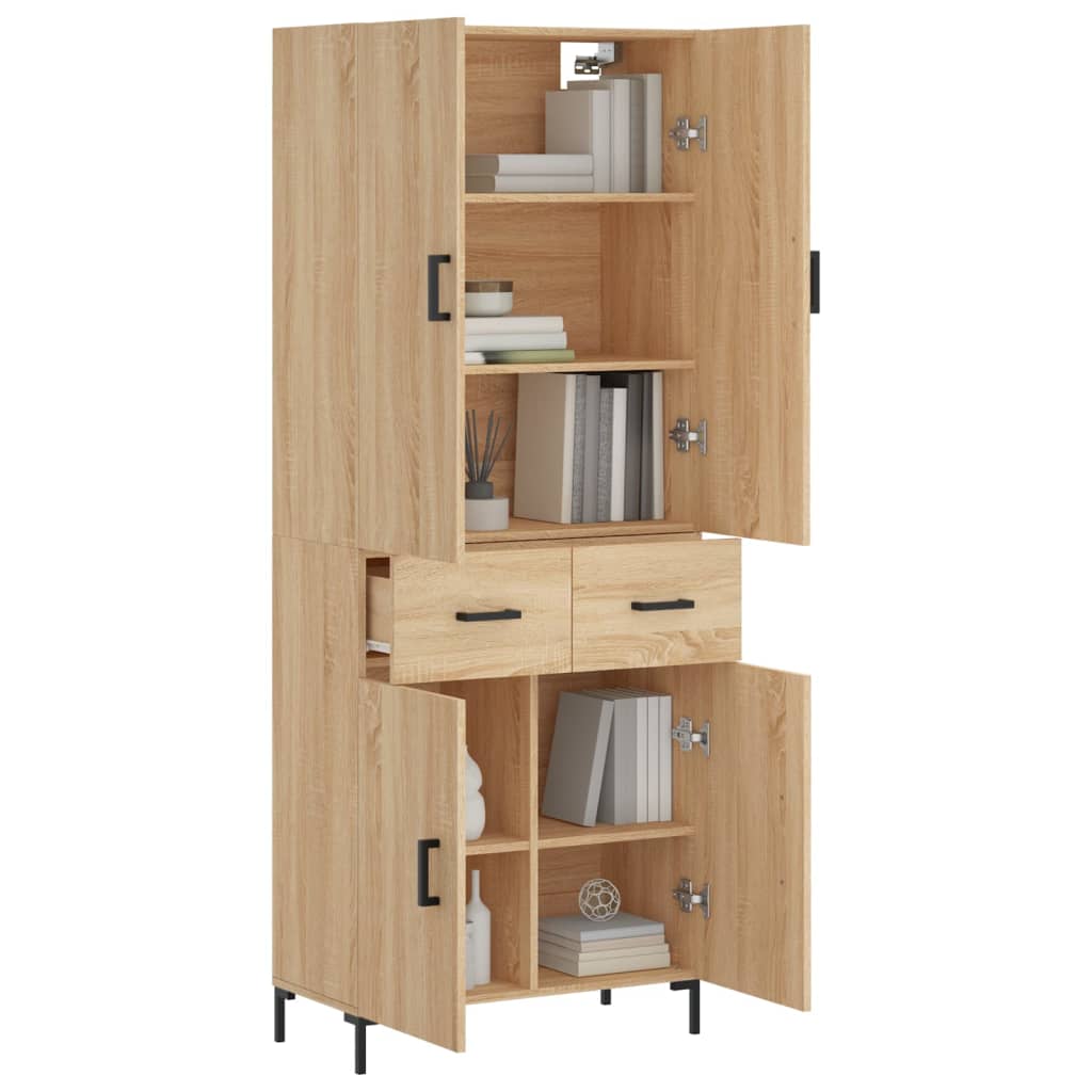 vidaXL Dulap înalt, stejar sonoma, 69,5x34x180 cm, lemn compozit vidaXL Dulap înalt, stejar sonoma, 69,5x34x180 cm, lemn compozit