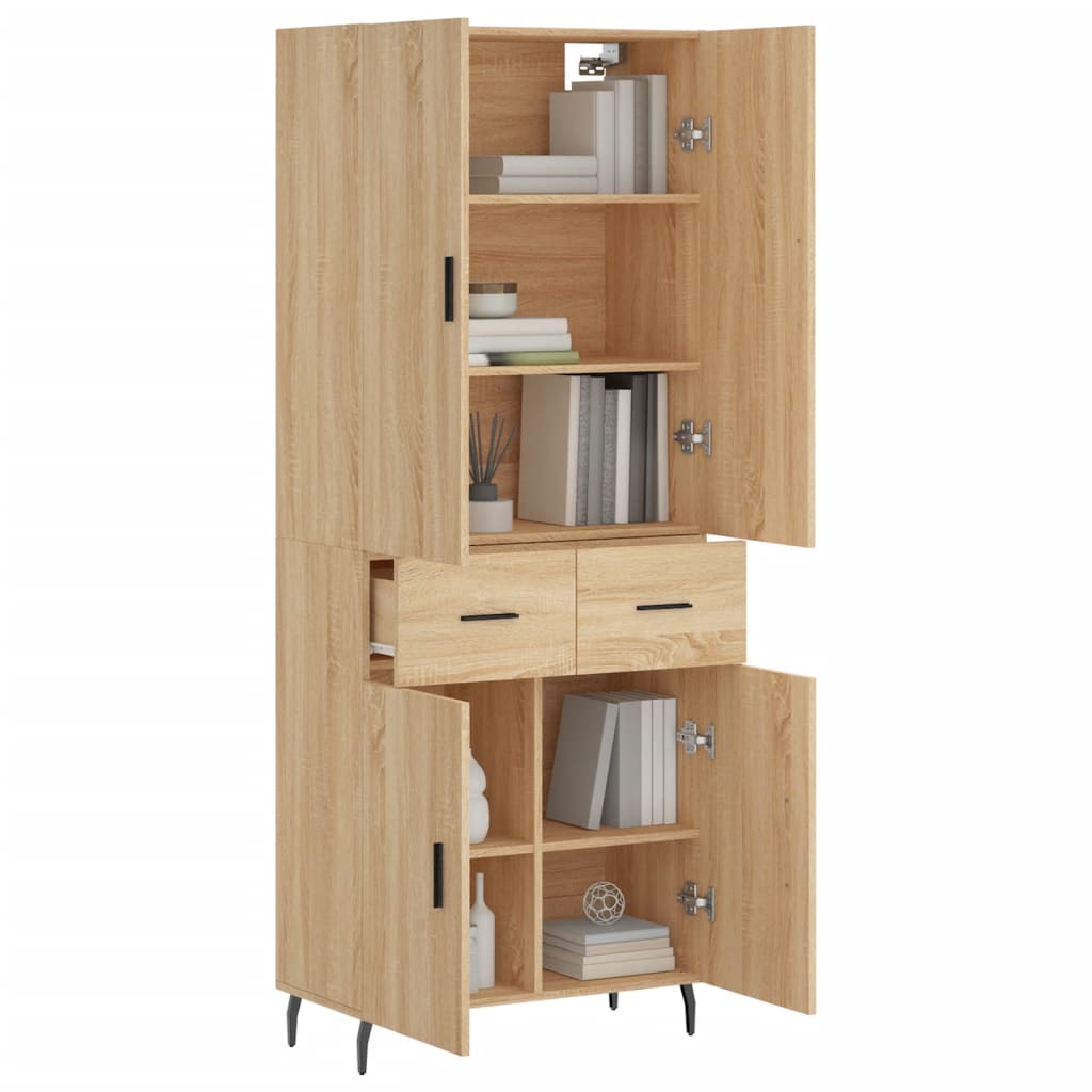 vidaXL Dulap înalt, stejar sonoma, 69,5x34x180 cm, lemn compozit vidaXL Dulap înalt, stejar sonoma, 69,5x34x180 cm, lemn compozit