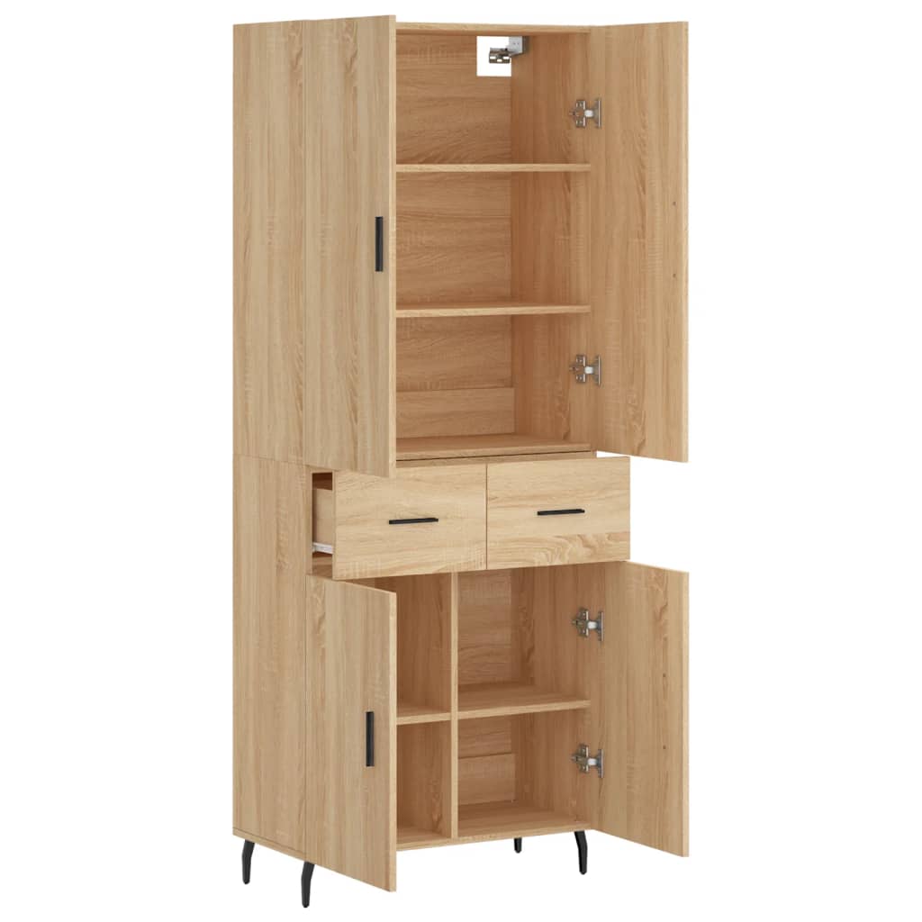 vidaXL Dulap înalt, stejar sonoma, 69,5x34x180 cm, lemn compozit vidaXL Dulap înalt, stejar sonoma, 69,5x34x180 cm, lemn compozit