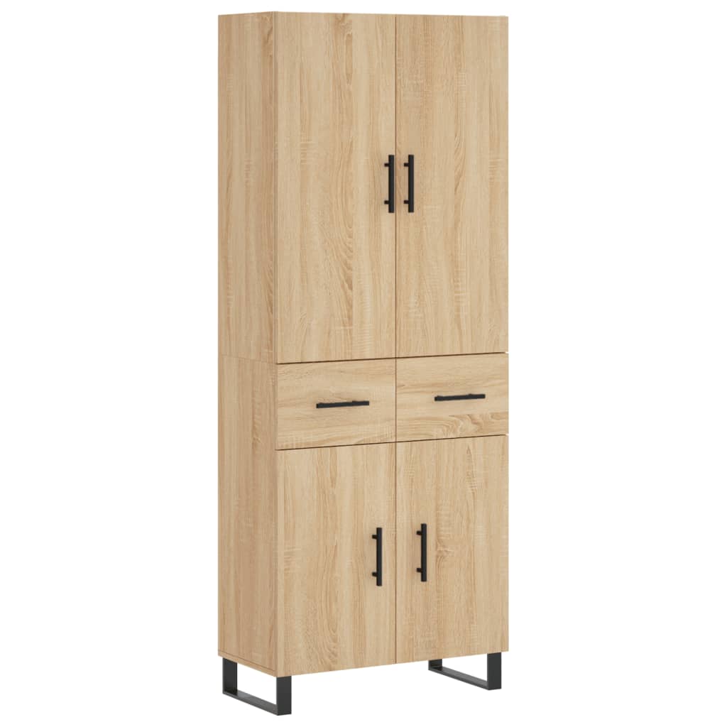 vidaXL Dulap înalt, stejar sonoma, 69,5x34x180 cm, lemn compozit vidaXL Dulap înalt, stejar sonoma, 69,5x34x180 cm, lemn compozit