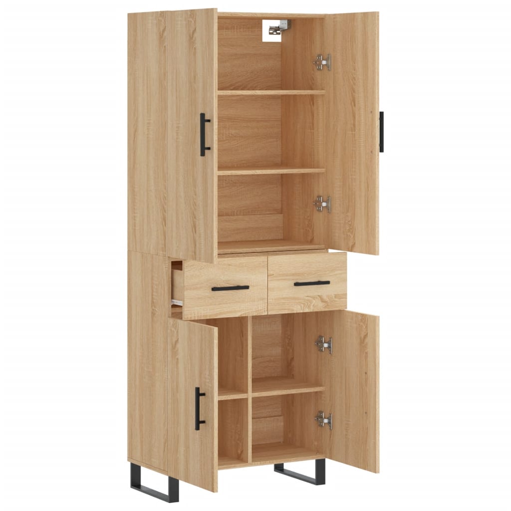 vidaXL Dulap înalt, stejar sonoma, 69,5x34x180 cm, lemn compozit vidaXL Dulap înalt, stejar sonoma, 69,5x34x180 cm, lemn compozit