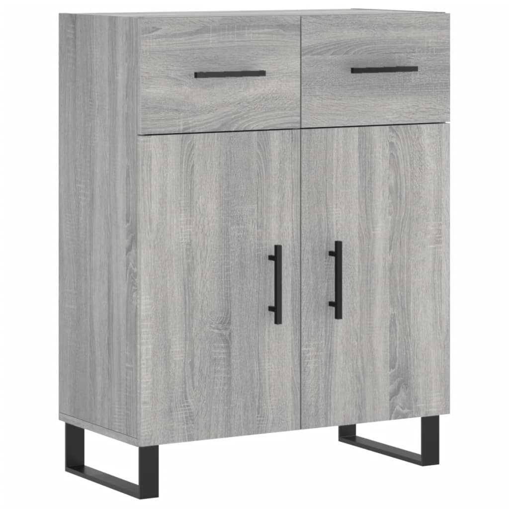 vidaXL Dulap înalt, gri sonoma, 69,5x34x180 cm, lemn compozit