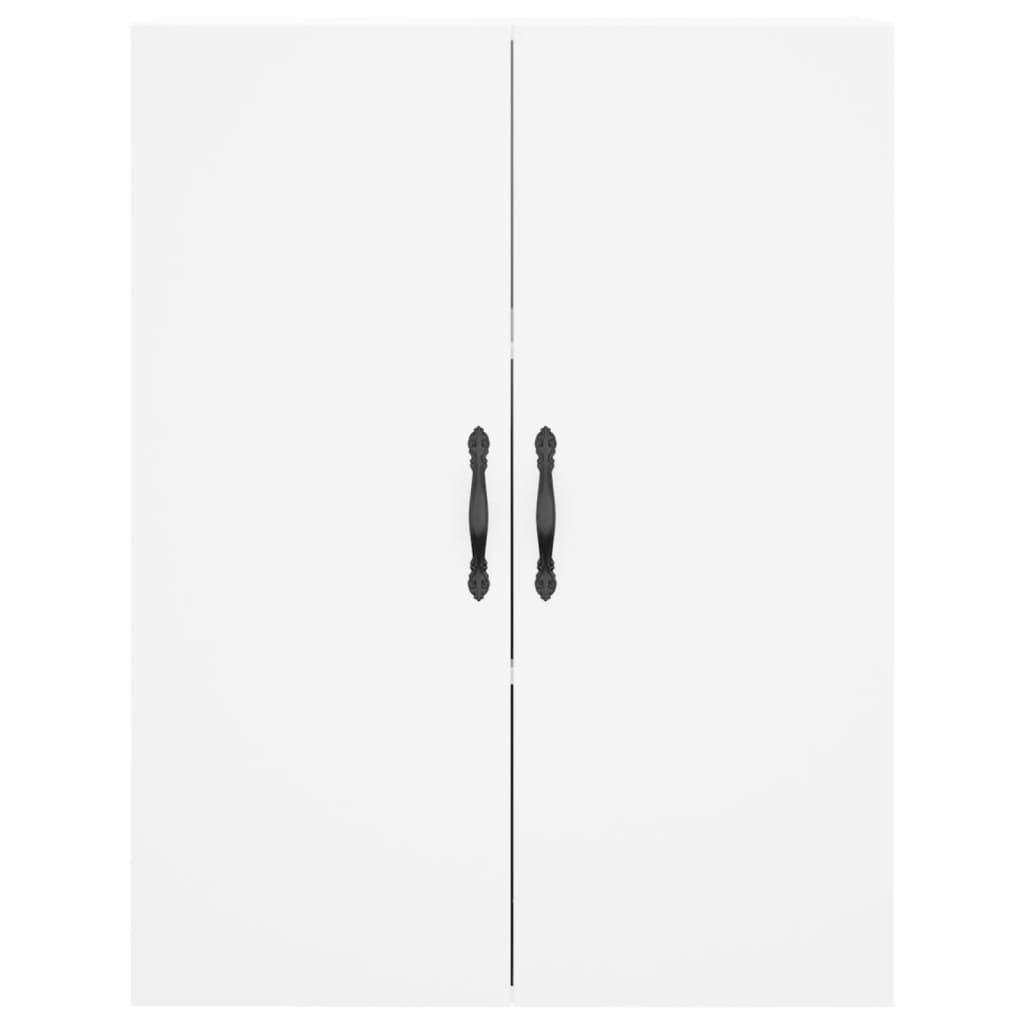 vidaXL Dulap înalt, alb, 69,5x34x180 cm, lemn compozit