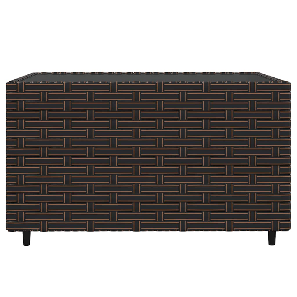 vidaXL Set mobilier de grădină cu perne, 3 piese, maro, poliratan vidaXL Set mobilier de grădină cu perne, 3 piese, maro, poliratan