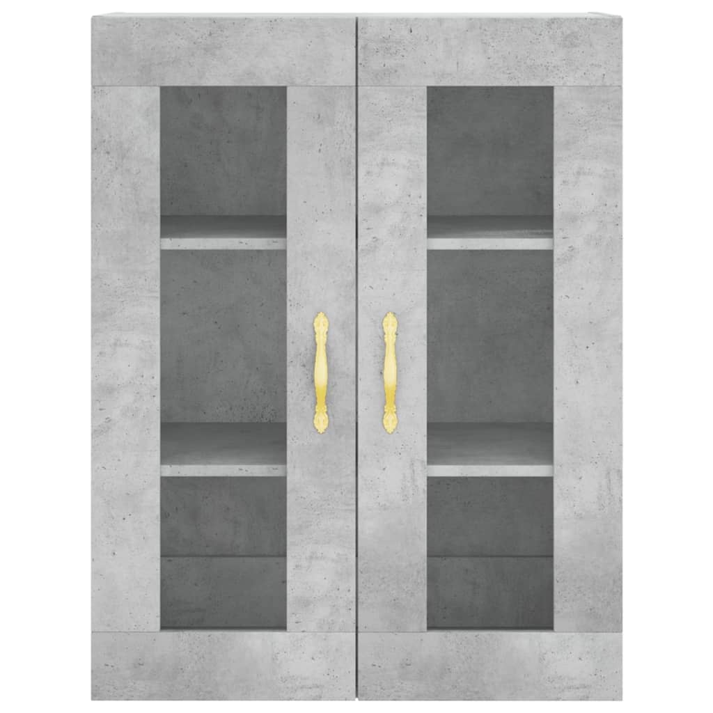 vidaXL Dulap înalt, gri beton, 69,5x34x180, lemn compozit