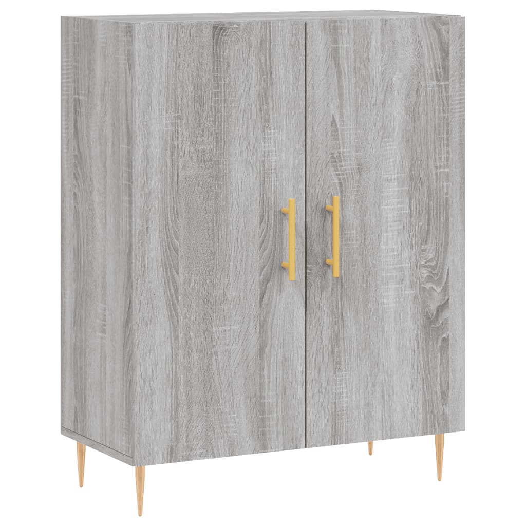 vidaXL Dulap înalt, gri sonoma, 69,5x34x180 cm, lemn compozit