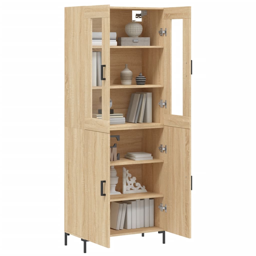 vidaXL Dulap înalt, stejar sonoma, 69,5x34x180 cm, lemn compozit