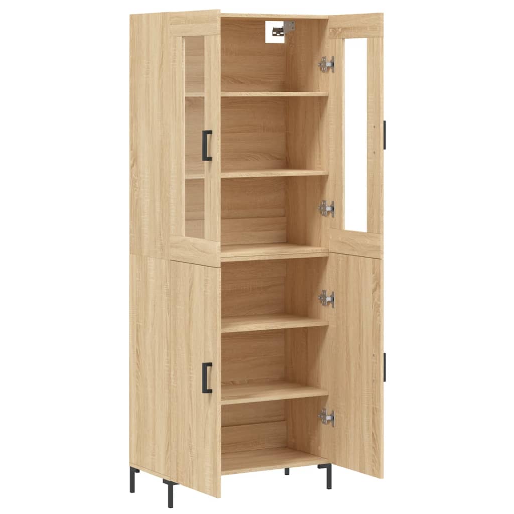 vidaXL Dulap înalt, stejar sonoma, 69,5x34x180 cm, lemn compozit