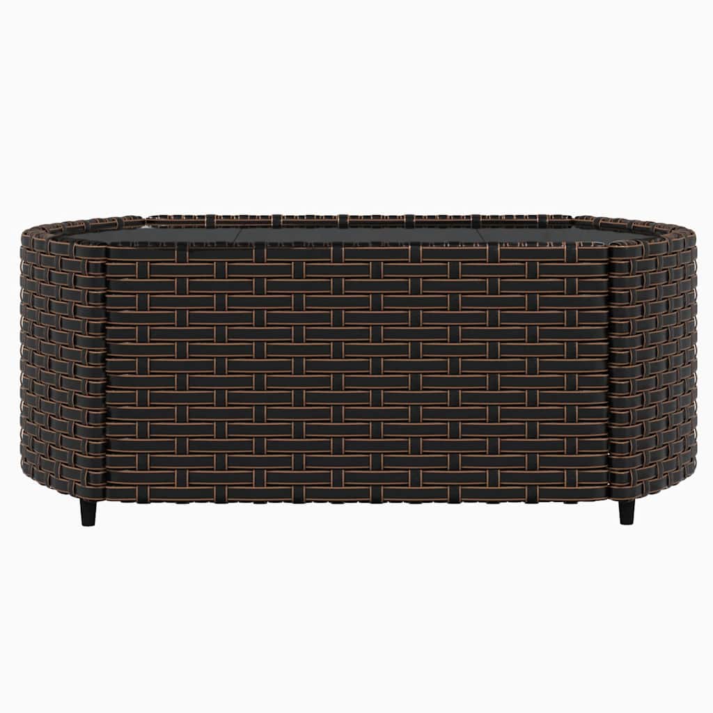 vidaXL Set mobilier de grădină cu perne, 3 piese, maro, poliratan vidaXL Set mobilier de grădină cu perne, 3 piese, maro, poliratan