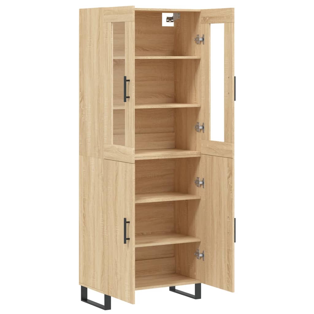vidaXL Dulap înalt, stejar sonoma, 69,5x34x180 cm, lemn compozit