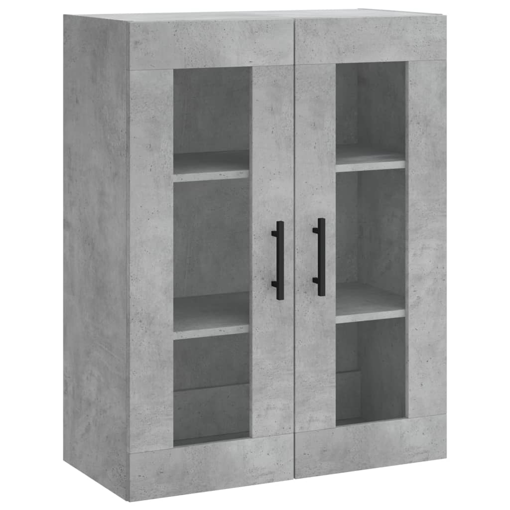 vidaXL Dulap înalt, gri beton, 69,5x34x180, lemn compozit