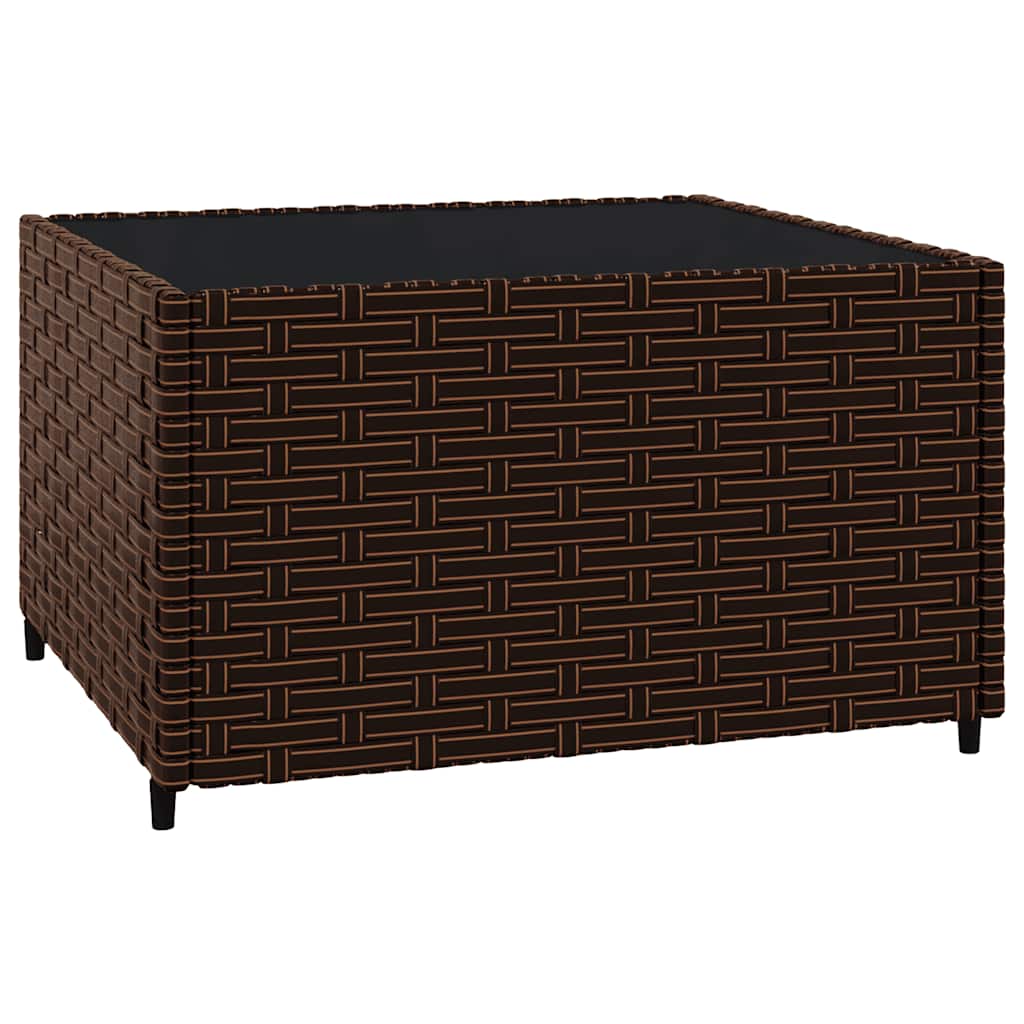 vidaXL Set mobilier de grădină cu perne, 3 piese, maro, poliratan vidaXL Set mobilier de grădină cu perne, 3 piese, maro, poliratan