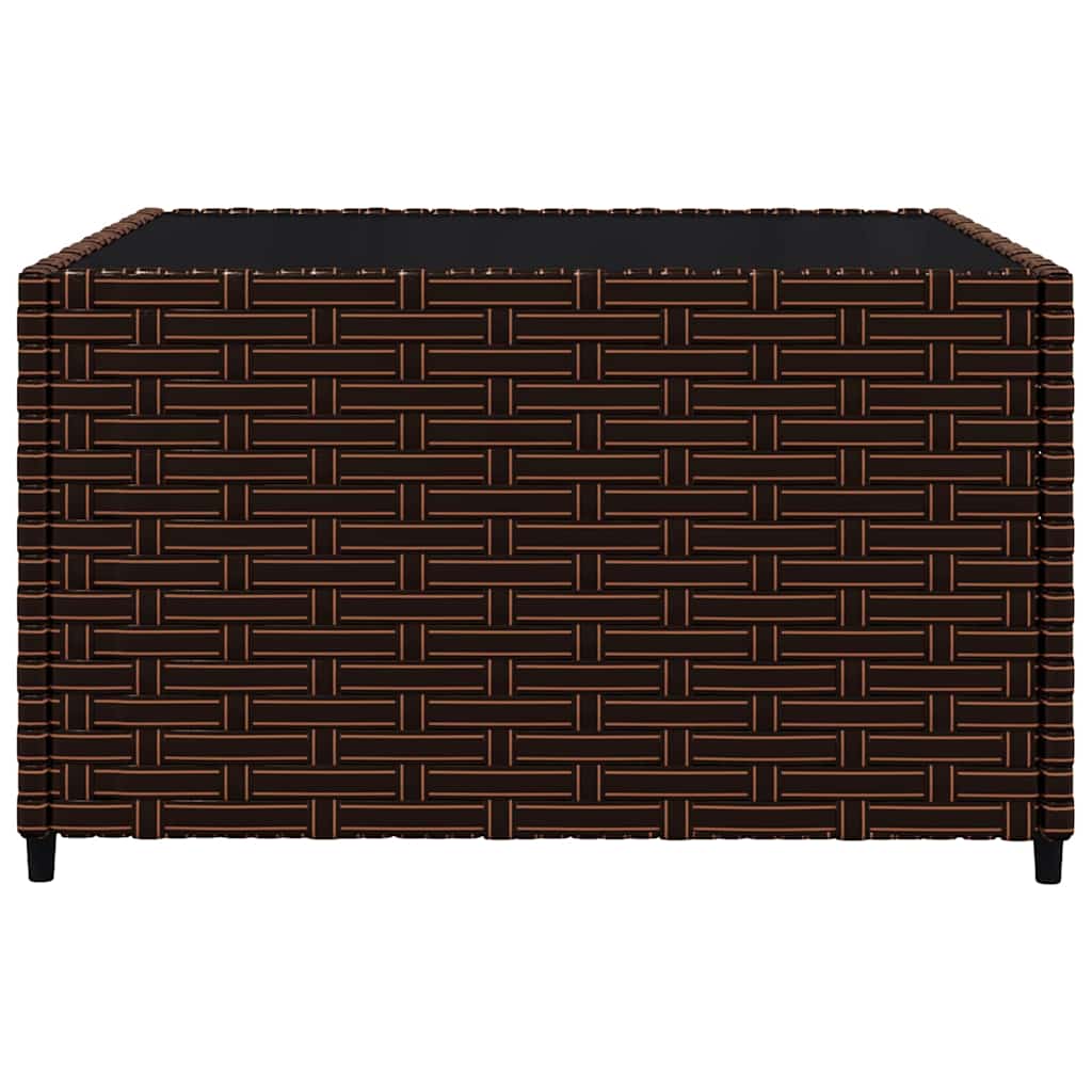 vidaXL Set mobilier de grădină cu perne, 3 piese, maro, poliratan vidaXL Set mobilier de grădină cu perne, 3 piese, maro, poliratan