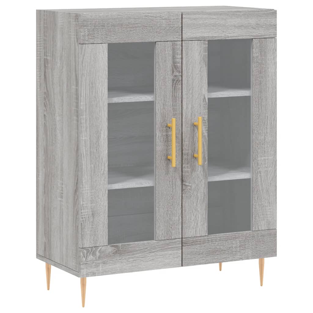 vidaXL Dulap înalt, gri sonoma, 69,5x34x180 cm, lemn compozit