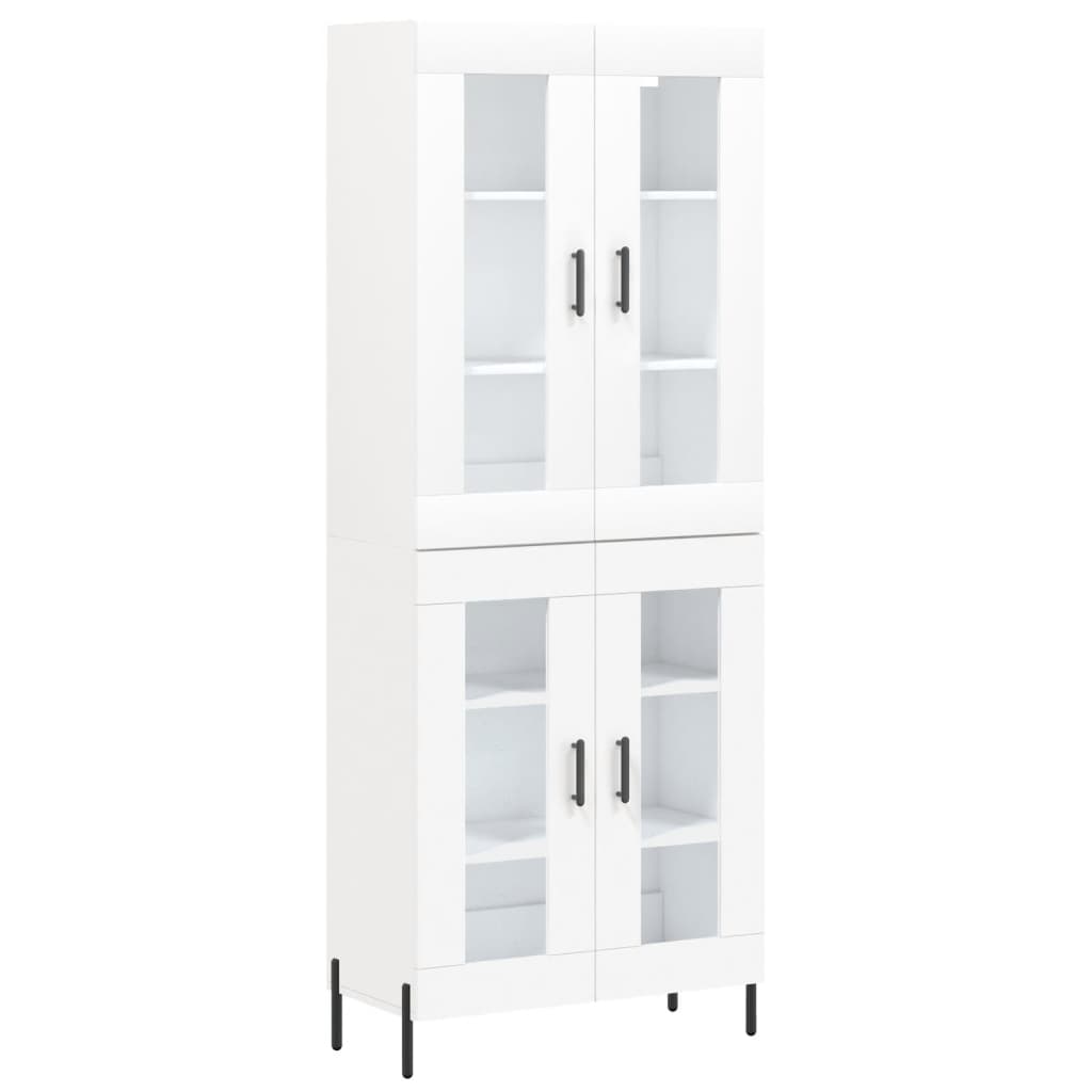 vidaXL Dulap înalt, alb, 69,5x34x180 cm, lemn compozit