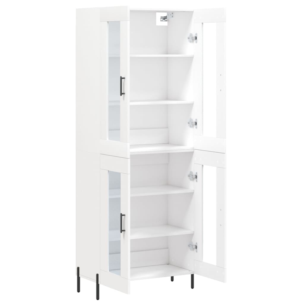 vidaXL Dulap înalt, alb, 69,5x34x180 cm, lemn compozit