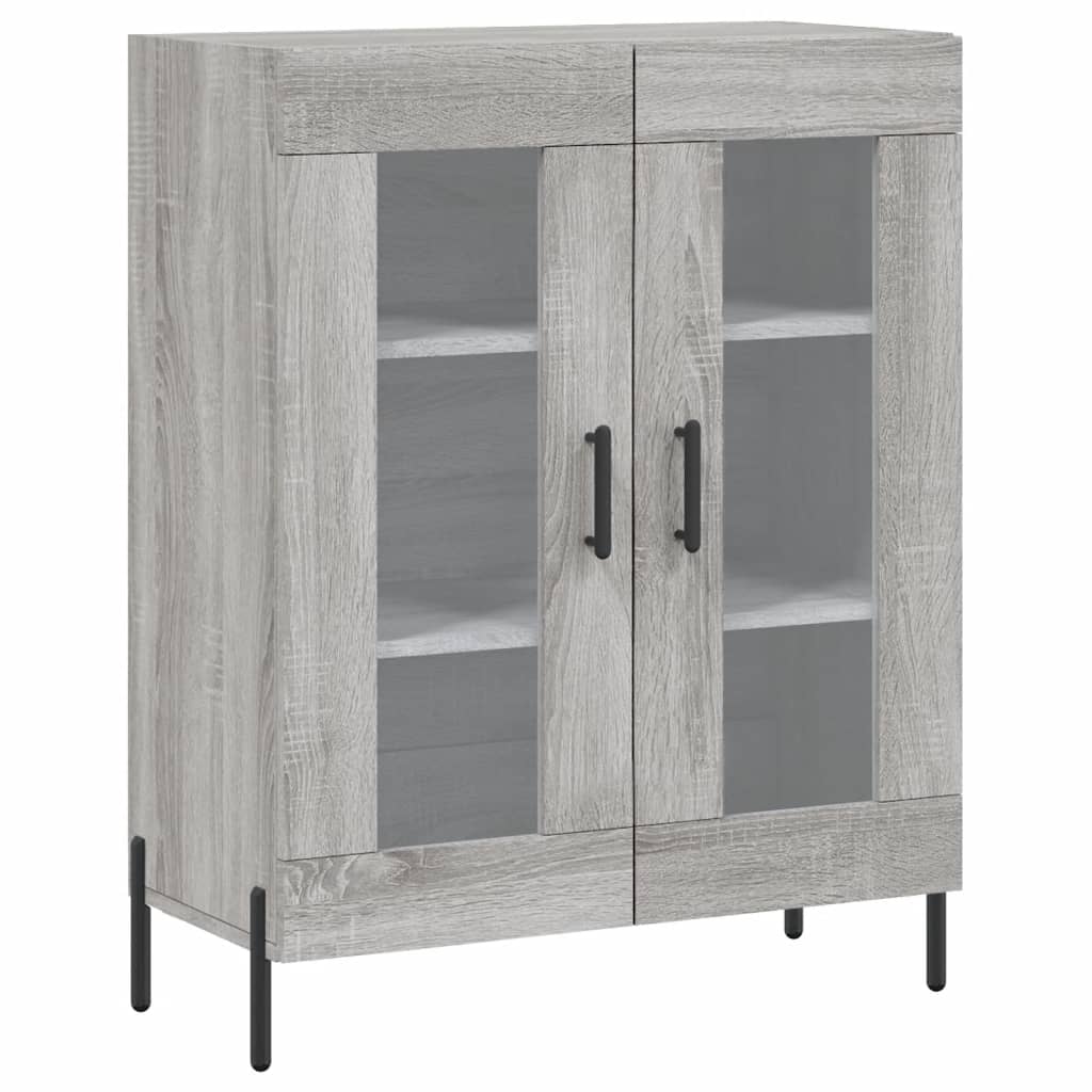 vidaXL Dulap înalt, gri sonoma, 69,5x34x180 cm, lemn compozit