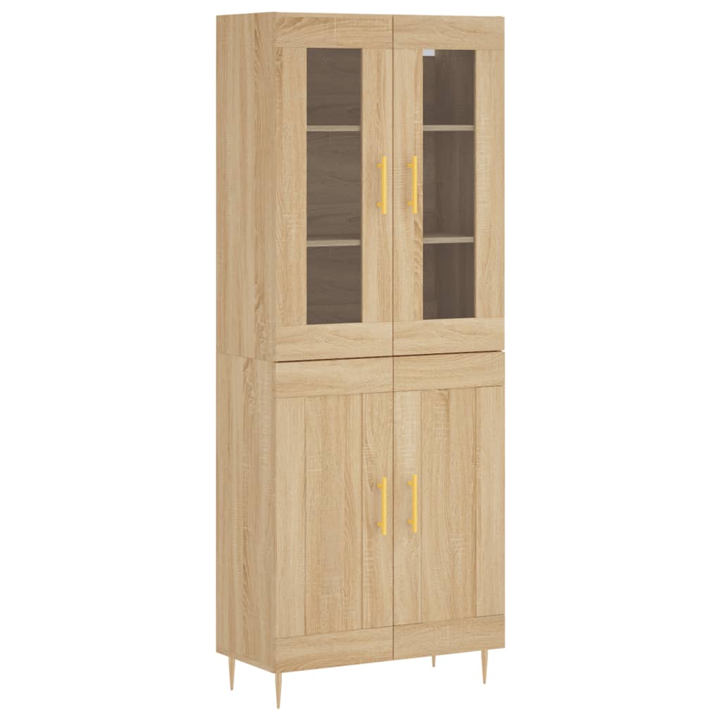 vidaXL Dulap înalt, stejar sonoma, 69,5x34x180 cm, lemn compozit