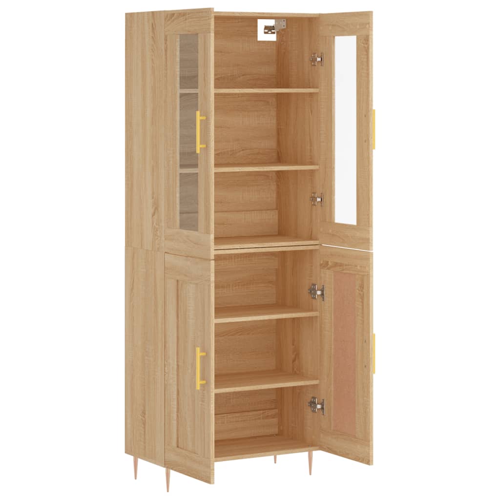 vidaXL Dulap înalt, stejar sonoma, 69,5x34x180 cm, lemn compozit