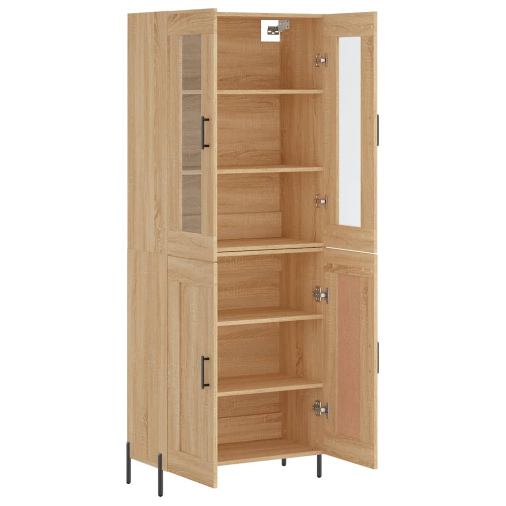 vidaXL Dulap înalt, stejar sonoma, 69,5x34x180 cm, lemn compozit