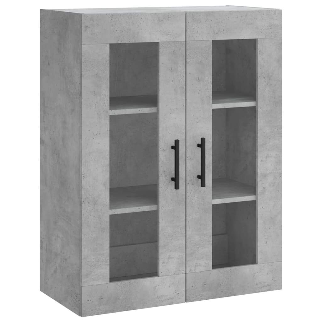 vidaXL Dulap înalt, gri beton, 69,5x34x180, lemn compozit