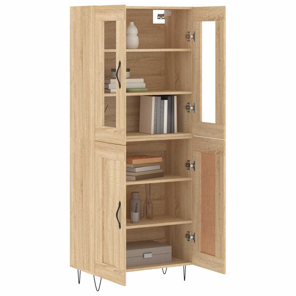 vidaXL Dulap înalt, stejar sonoma, 69,5x34x180 cm, lemn compozit vidaXL Dulap înalt, stejar sonoma, 69,5x34x180 cm, lemn compozit