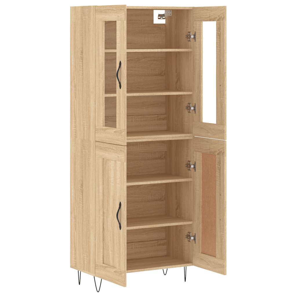 vidaXL Dulap înalt, stejar sonoma, 69,5x34x180 cm, lemn compozit vidaXL Dulap înalt, stejar sonoma, 69,5x34x180 cm, lemn compozit