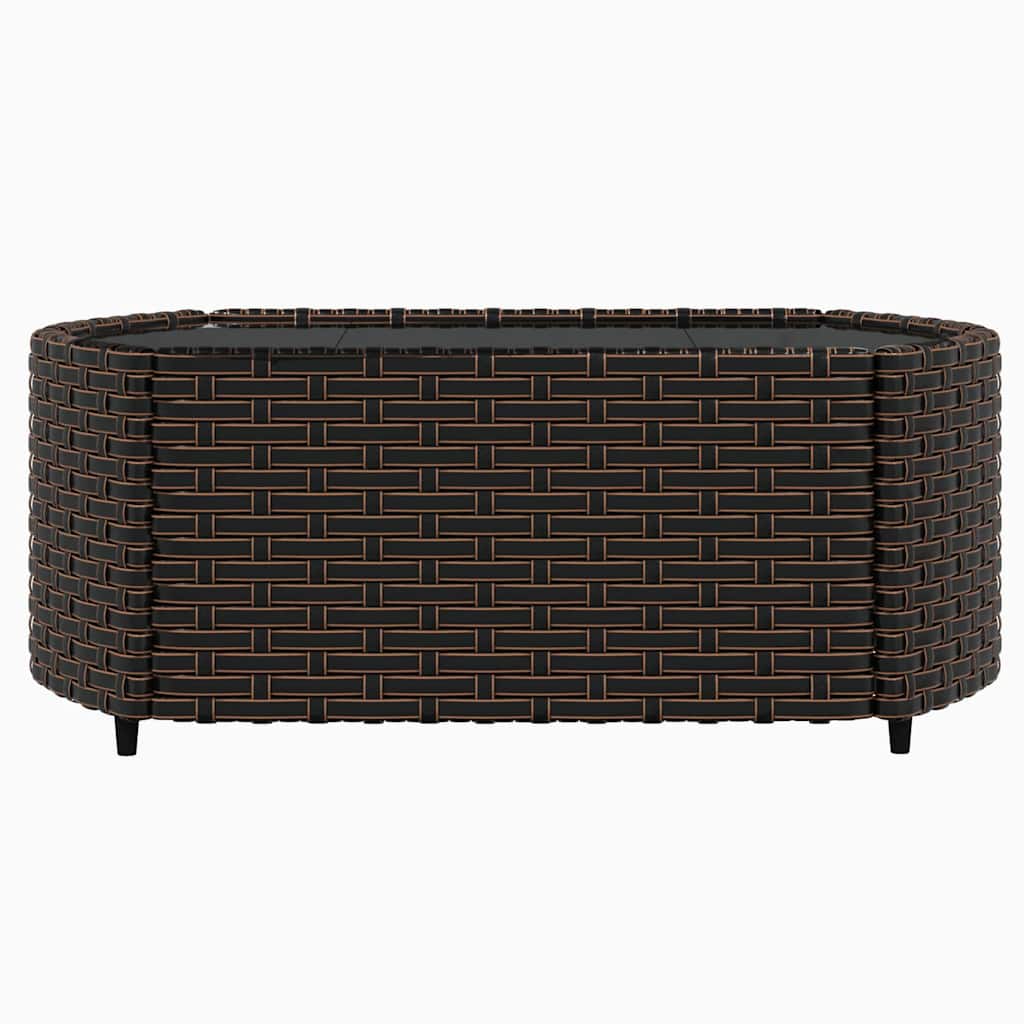 vidaXL Set mobilier de grădină cu perne, 3 piese, maro, poliratan vidaXL Set mobilier de grădină cu perne, 3 piese, maro, poliratan