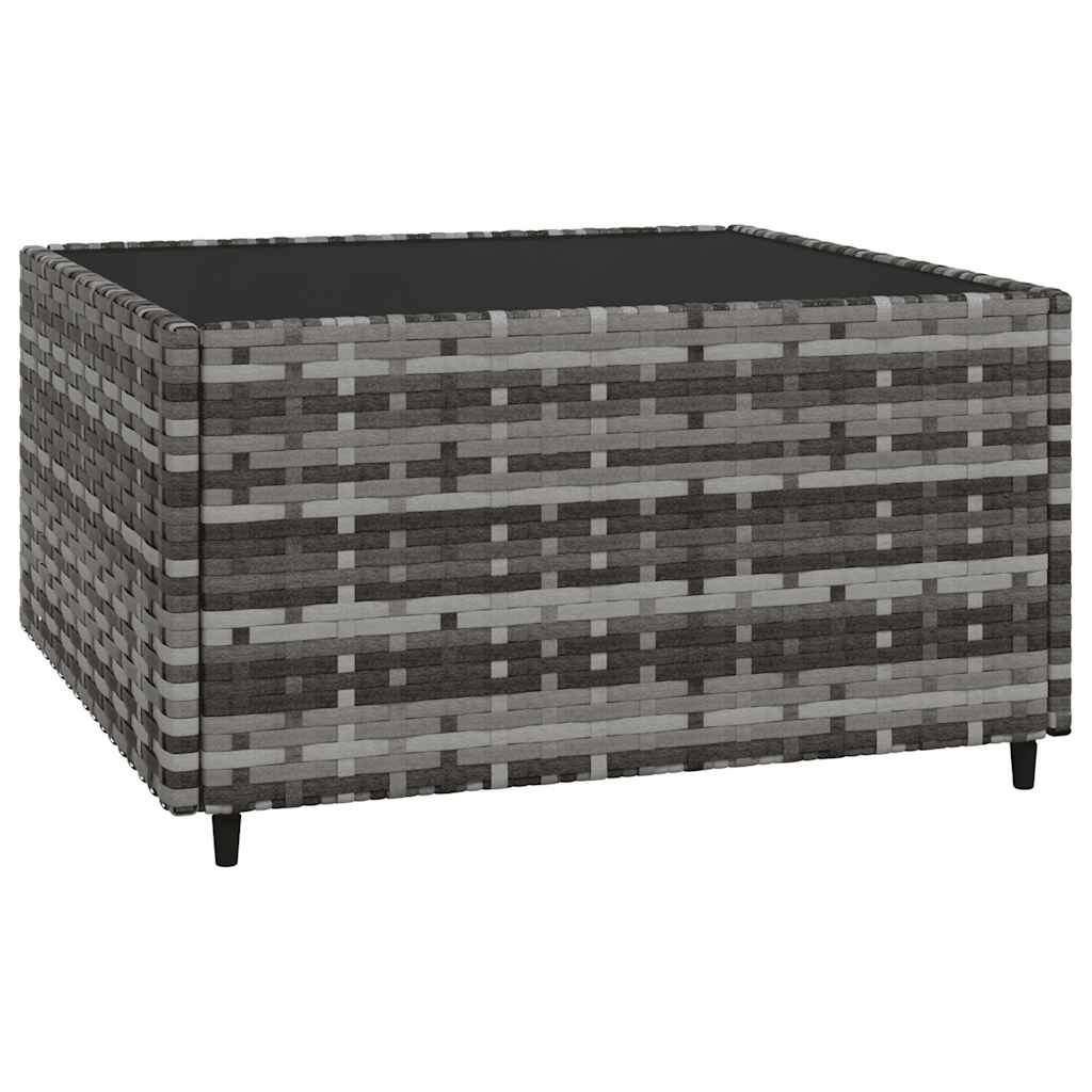 vidaXL Set mobilier de grădină cu perne, 3 piese, gri, poliratan vidaXL Set mobilier de grădină cu perne, 3 piese, gri, poliratan