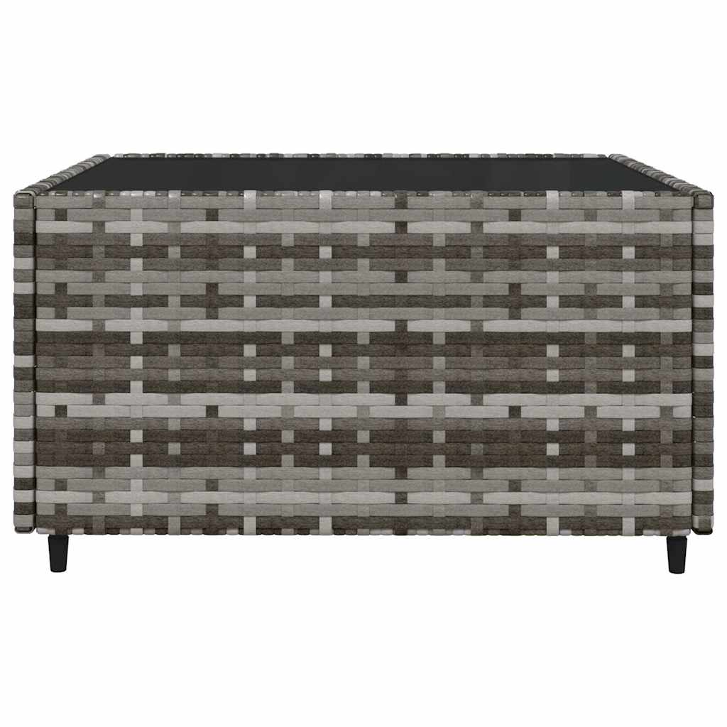 vidaXL Set mobilier de grădină cu perne, 3 piese, gri, poliratan vidaXL Set mobilier de grădină cu perne, 3 piese, gri, poliratan