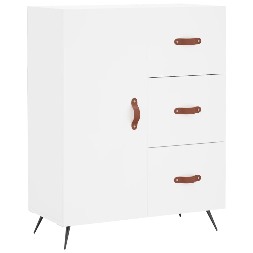 vidaXL Dulap înalt, alb, 69,5x34x180 cm, lemn compozit
