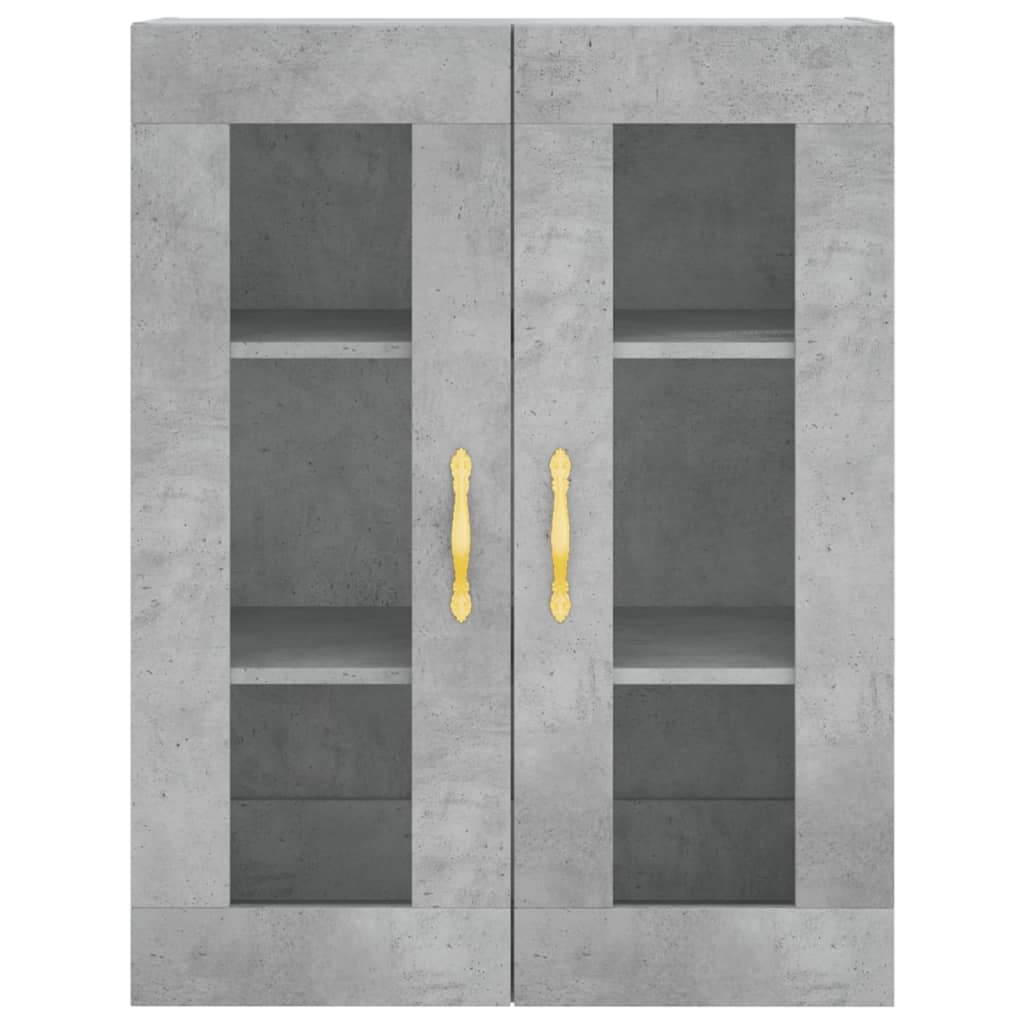 vidaXL Dulap înalt, gri beton, 69,5x34x180, lemn compozit