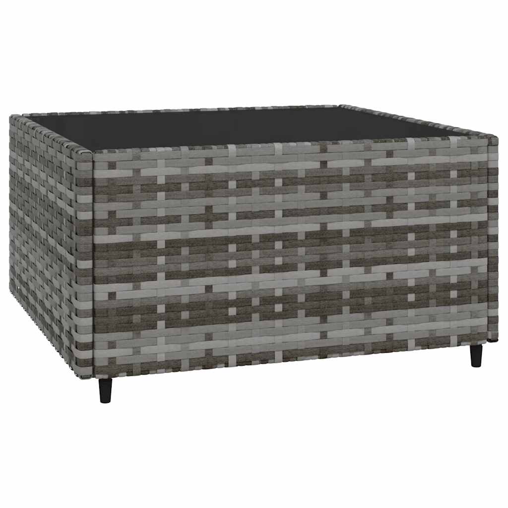 vidaXL Set mobilier de grădină cu perne, 4 piese, gri, poliratan vidaXL Set mobilier de grădină cu perne, 4 piese, gri, poliratan