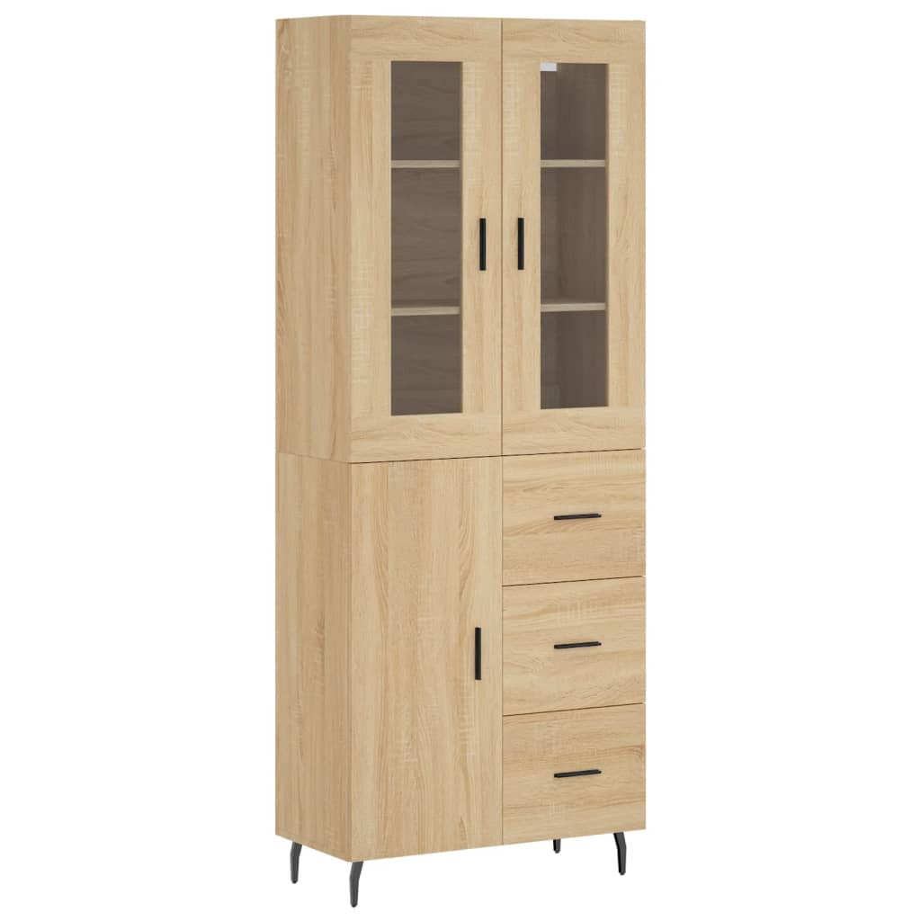 vidaXL Dulap înalt, stejar sonoma, 69,5x34x180 cm, lemn compozit vidaXL Dulap înalt, stejar sonoma, 69,5x34x180 cm, lemn compozit