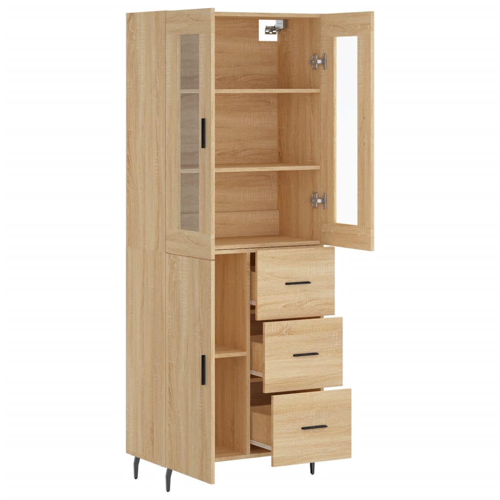 vidaXL Dulap înalt, stejar sonoma, 69,5x34x180 cm, lemn compozit vidaXL Dulap înalt, stejar sonoma, 69,5x34x180 cm, lemn compozit