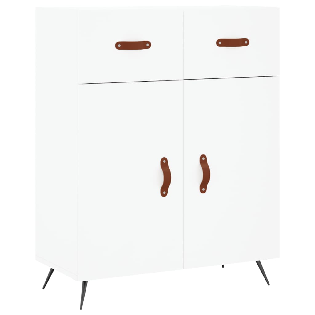 vidaXL Dulap înalt, alb, 69,5x34x180 cm, lemn compozit