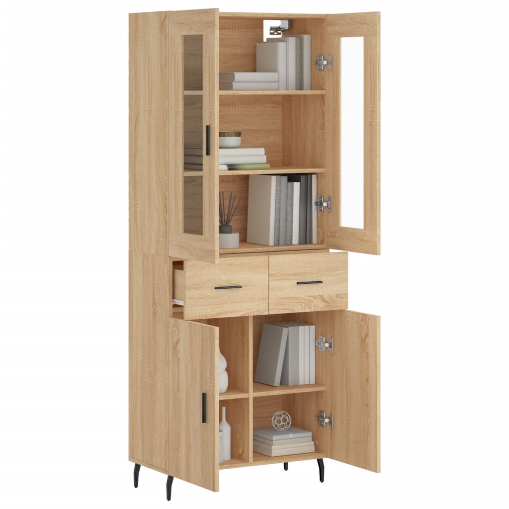 vidaXL Dulap înalt, stejar sonoma, 69,5x34x180 cm, lemn compozit vidaXL Dulap înalt, stejar sonoma, 69,5x34x180 cm, lemn compozit