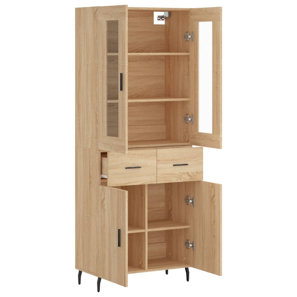 vidaXL Dulap înalt, stejar sonoma, 69,5x34x180 cm, lemn compozit vidaXL Dulap înalt, stejar sonoma, 69,5x34x180 cm, lemn compozit