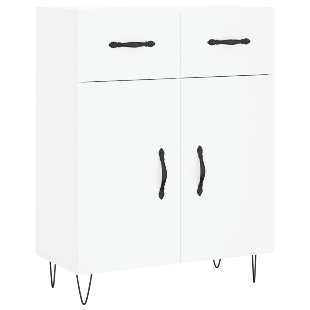 vidaXL Dulap înalt, alb, 69,5x34x180 cm, lemn compozit